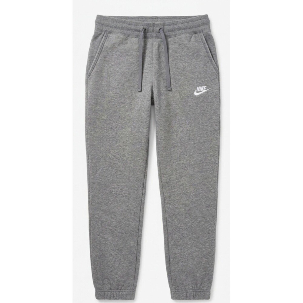 Nike Women's Club Fleece Mid-Rise Joggers – Charcoal / Dark Grey Heather Small